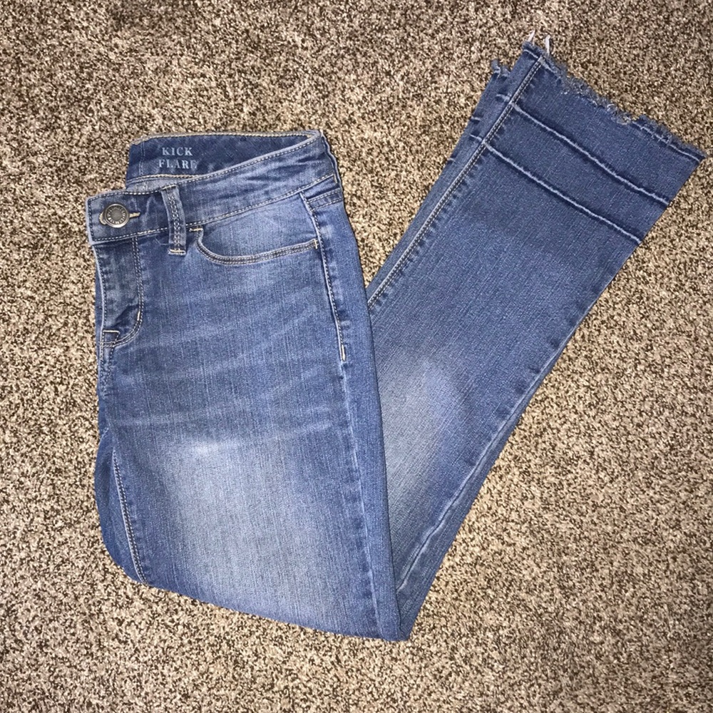 Low Rise Kick Flare Jeans